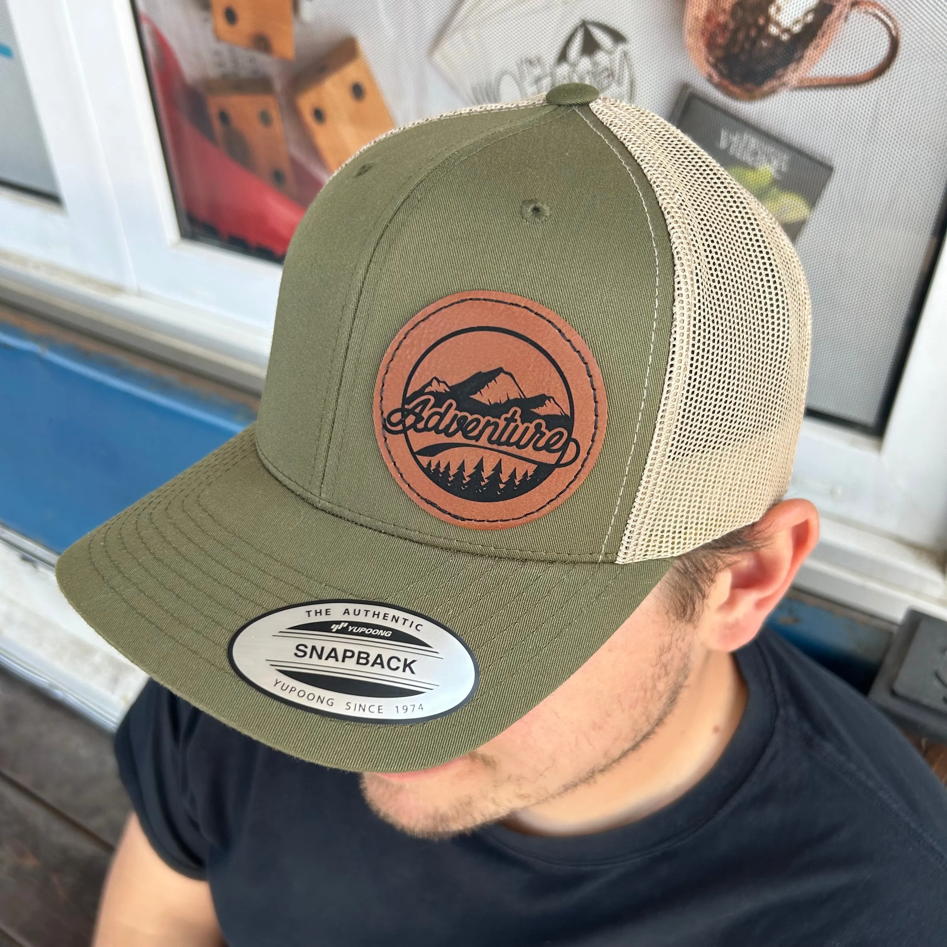Leather Patch Hat