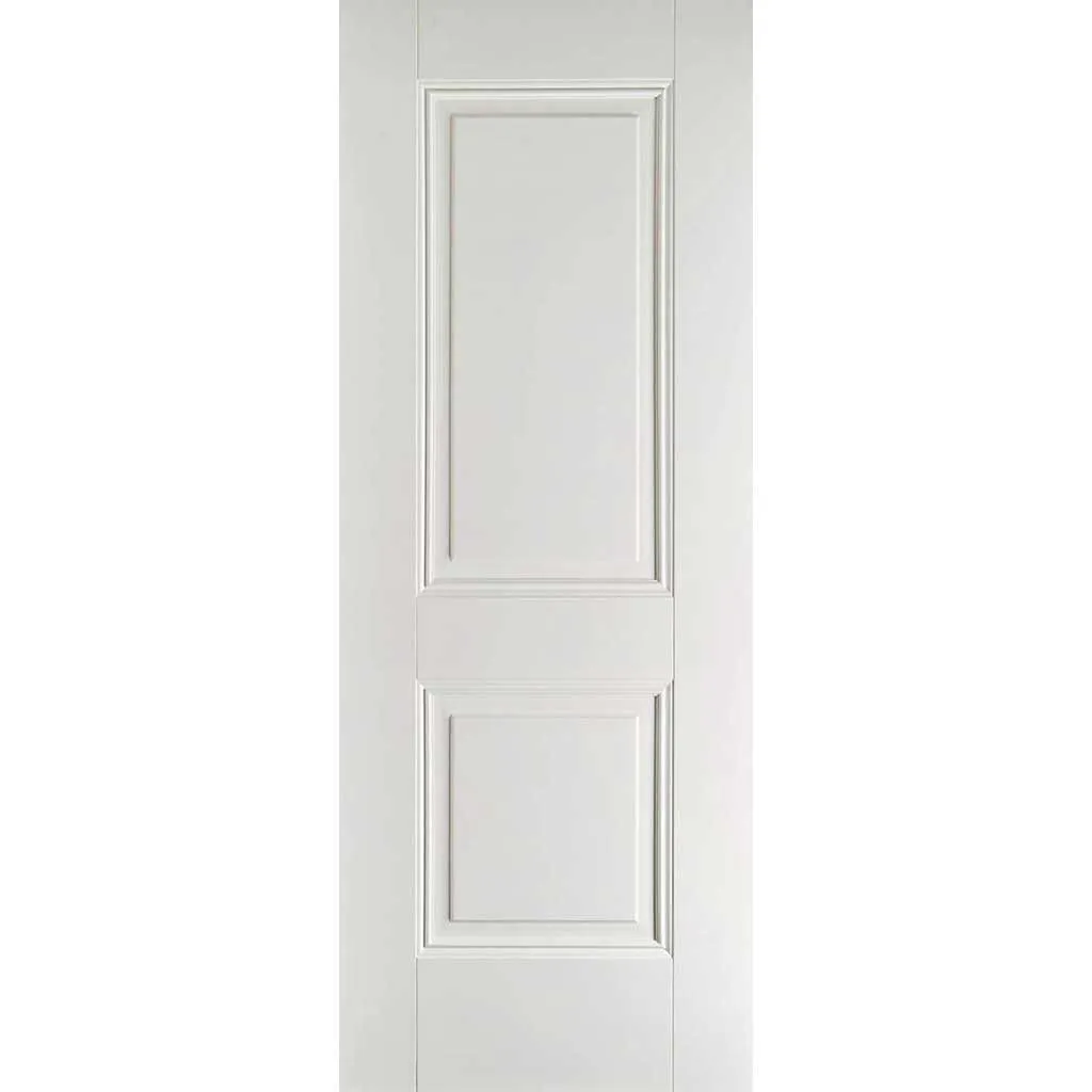 Minimalist Wardrobe Door & Frame Kit - Two Arnhem 2 Panel Doors - White Primed