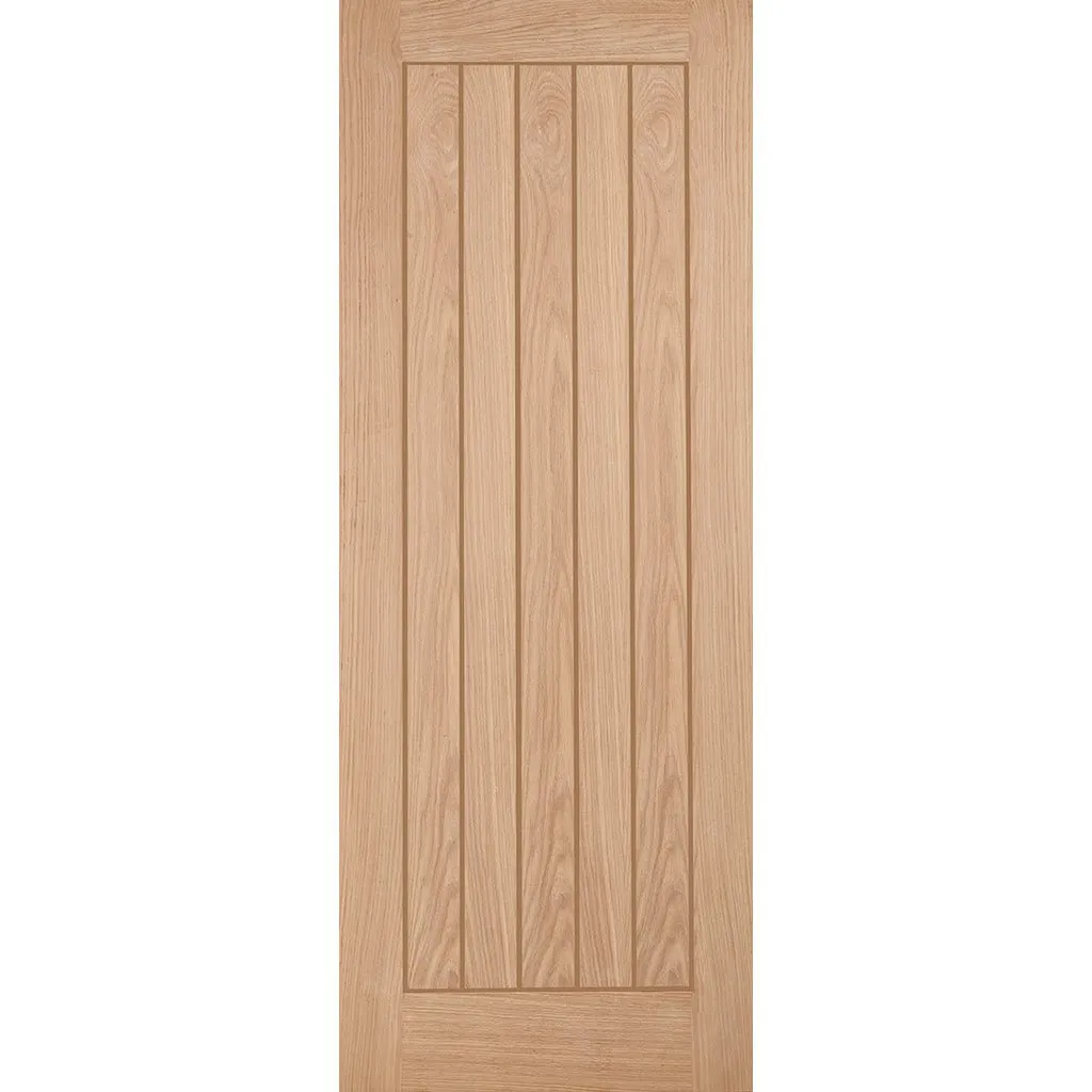 Minimalist Wardrobe Door & Frame Kit - Two Belize Oak Door - Unfinished