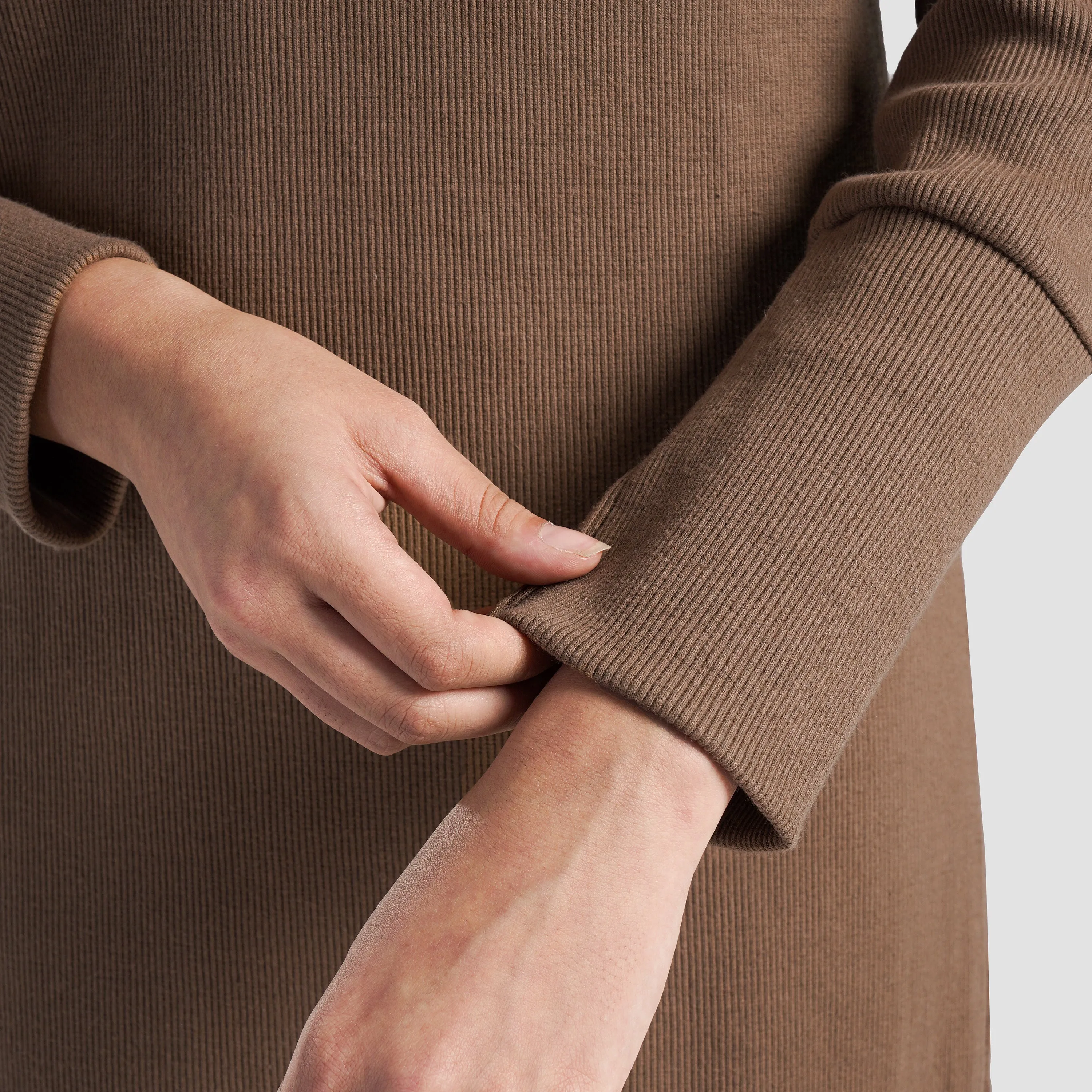 Motion Rib Dress (Camel)
