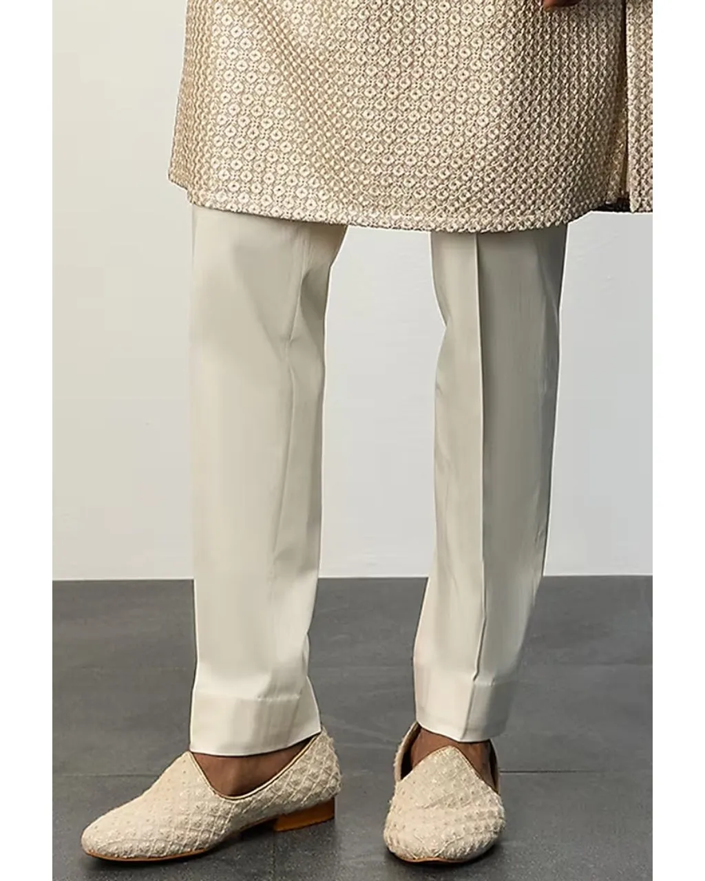 OG Champagne Front Open Kurta Set