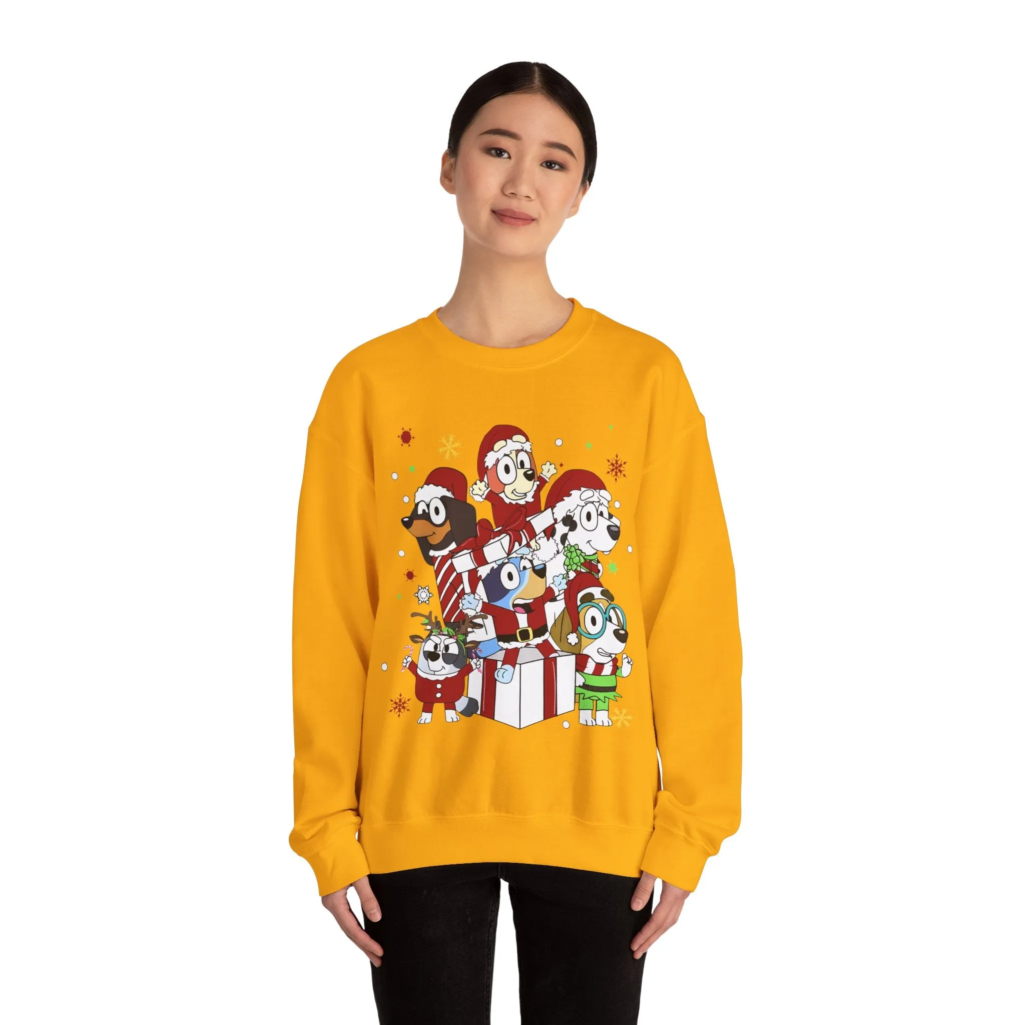 Princess Grace Festive Pet Friends Sweatshirt | Holiday Crewneck for Animal Lovers