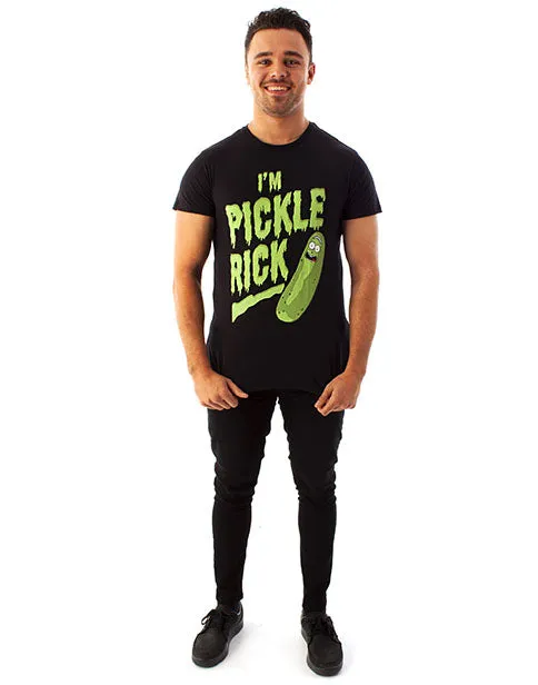 Rick And Morty I'M PICKLE RICK Men's Black Short Sleeve T-Shirt
