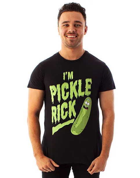 Rick And Morty I'M PICKLE RICK Men's Black Short Sleeve T-Shirt