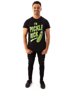 Rick And Morty I'M PICKLE RICK Men's Black Short Sleeve T-Shirt