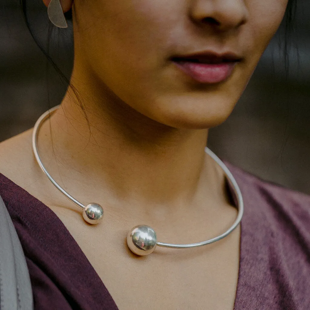 SALE - Strength Choker - Sterling Silver