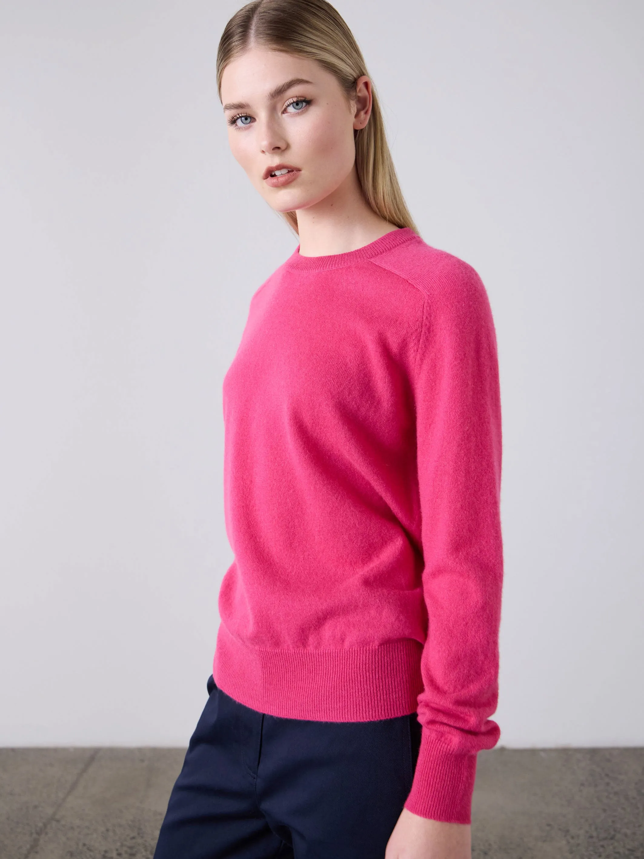 Sam Cashmere Crew - Elsa Pink