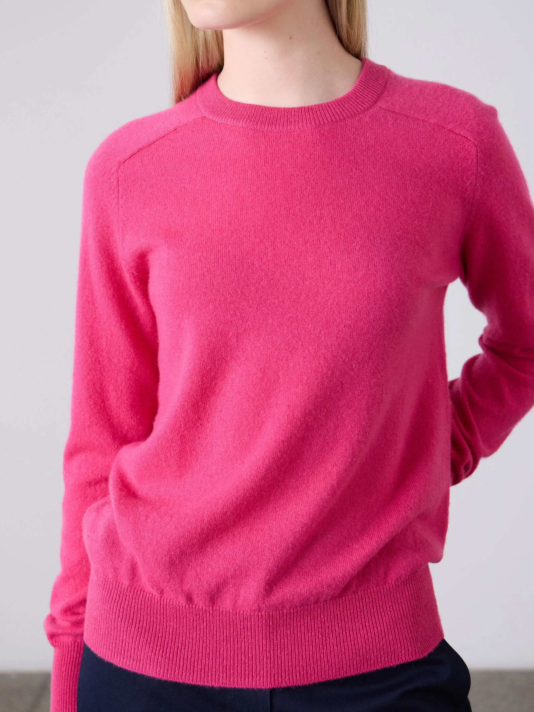 Sam Cashmere Crew - Elsa Pink