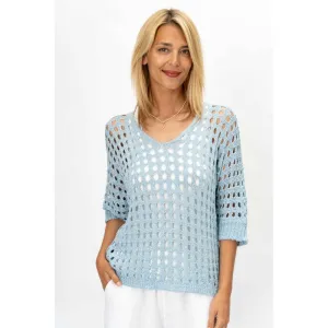 Shimmer Open Knit Sweater