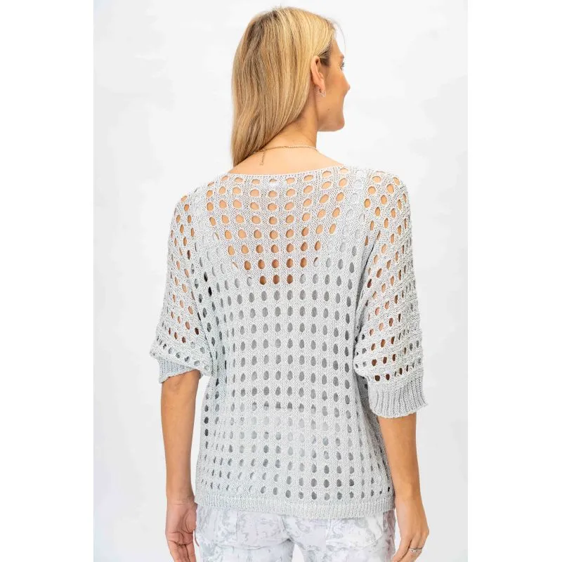 Shimmer Open Knit Sweater