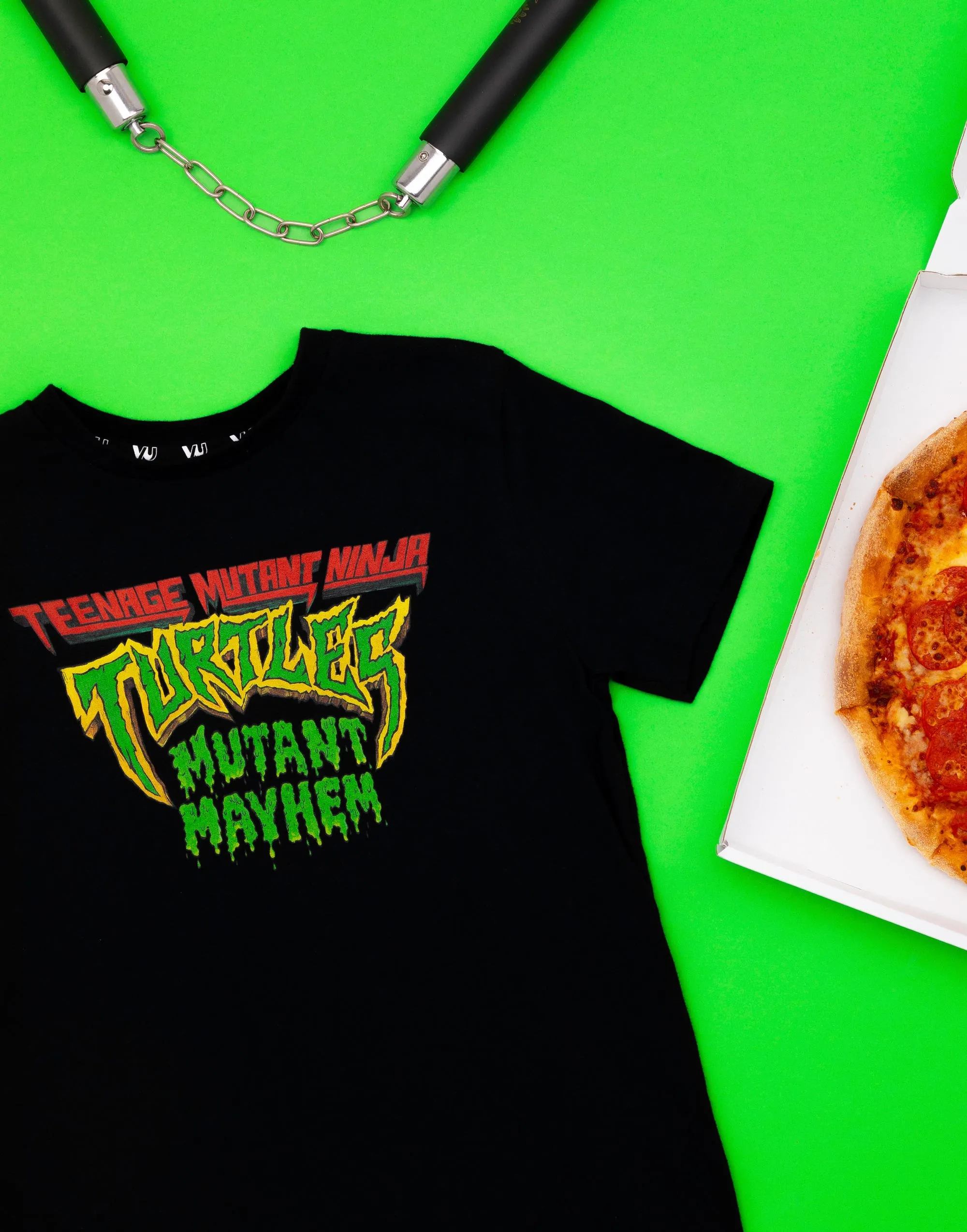 Teenage Mutant Ninja Turtles Mutant Mayhem Boys Black T-Shirt