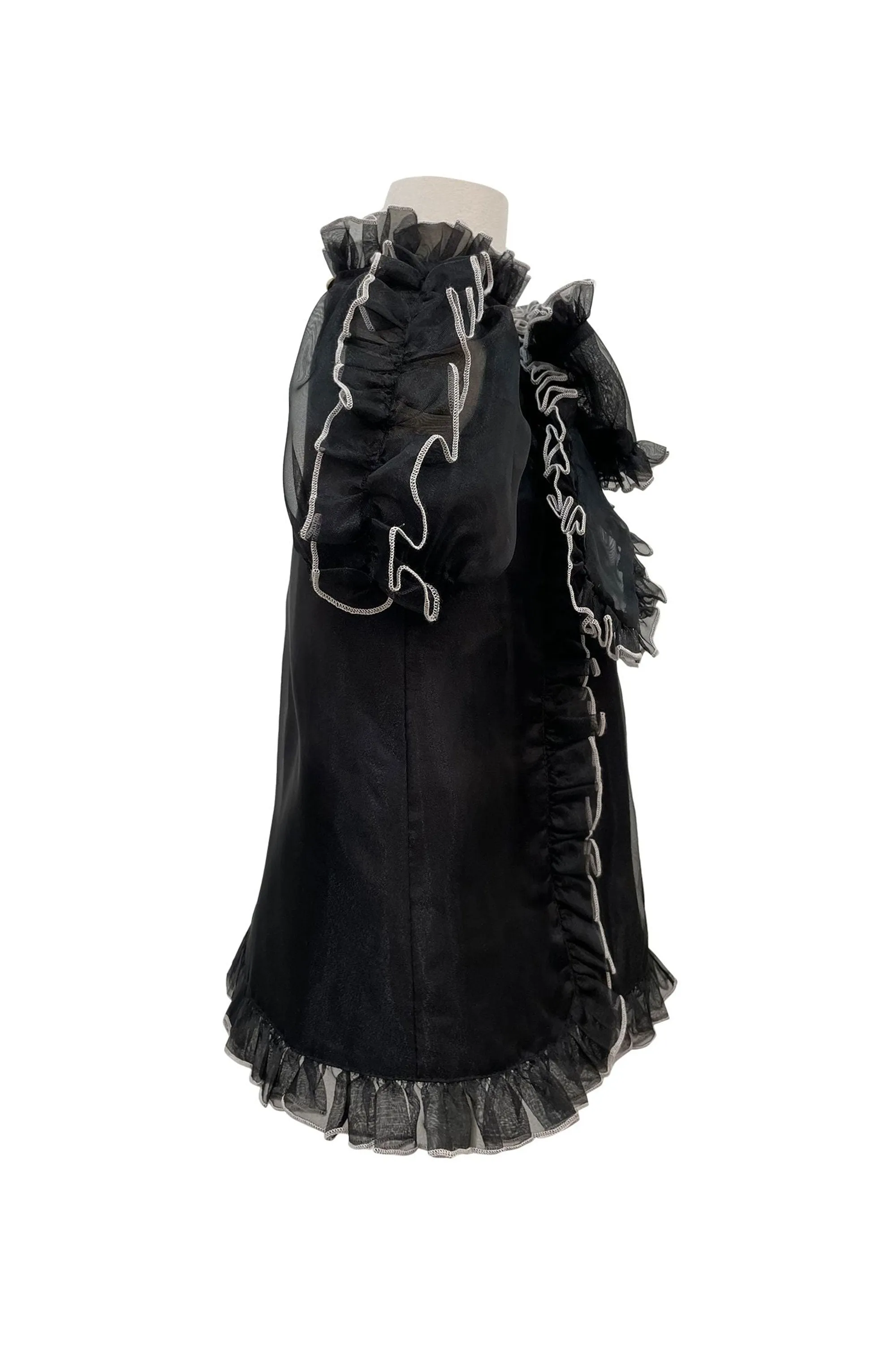The Sienna Organza Dress (Black)