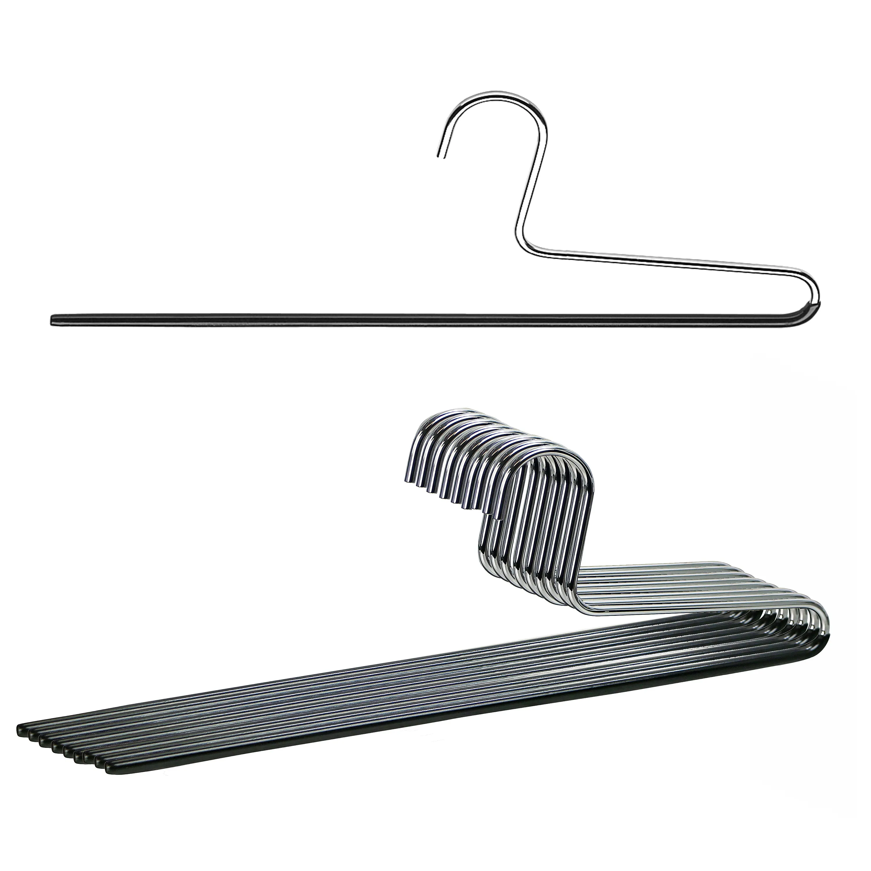 Trouser Hanger, KH-1, Single Rod, Black