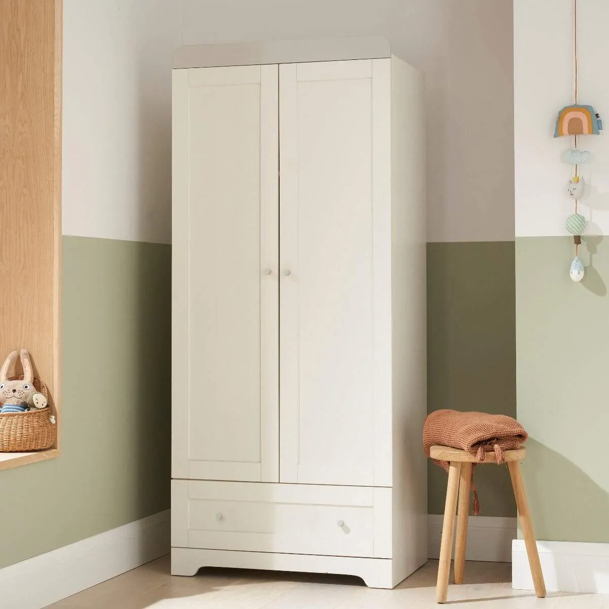 Tutti Bambini Rio Wardrobe - White/Dove Grey