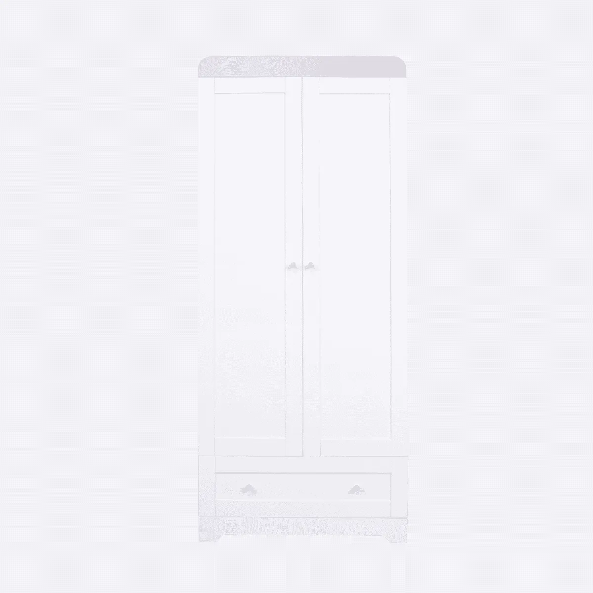 Tutti Bambini Rio Wardrobe - White/Dove Grey
