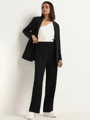 Wardrobe Black Solid Trousers