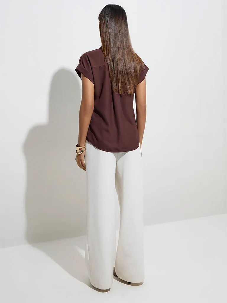 Wardrobe Brown Solid Top
