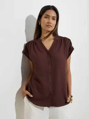 Wardrobe Brown Solid Top
