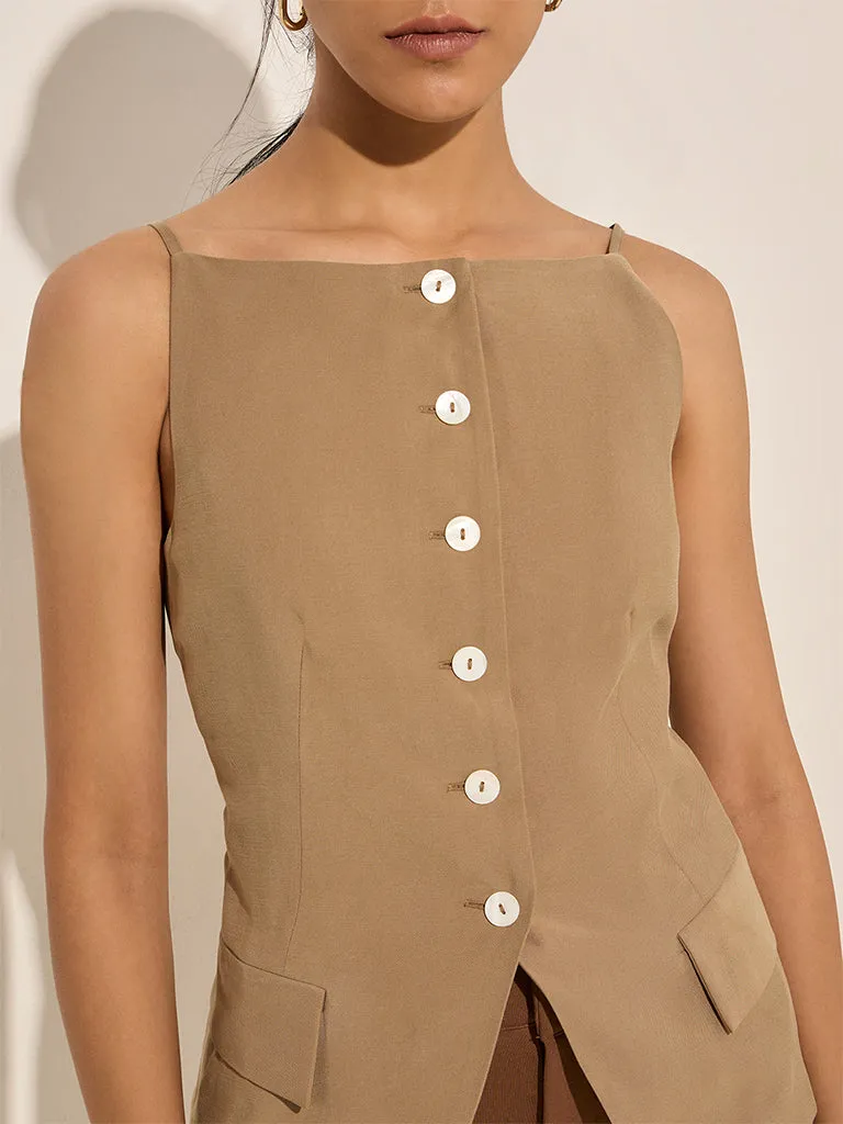 Wardrobe Khaki Solid Top