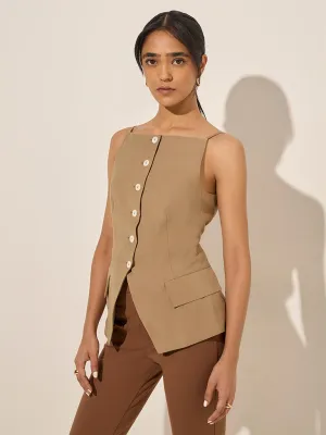 Wardrobe Khaki Solid Top