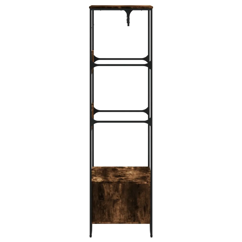 Wardrobe Smoked Oak 90x50x180 cm Engineered Wood