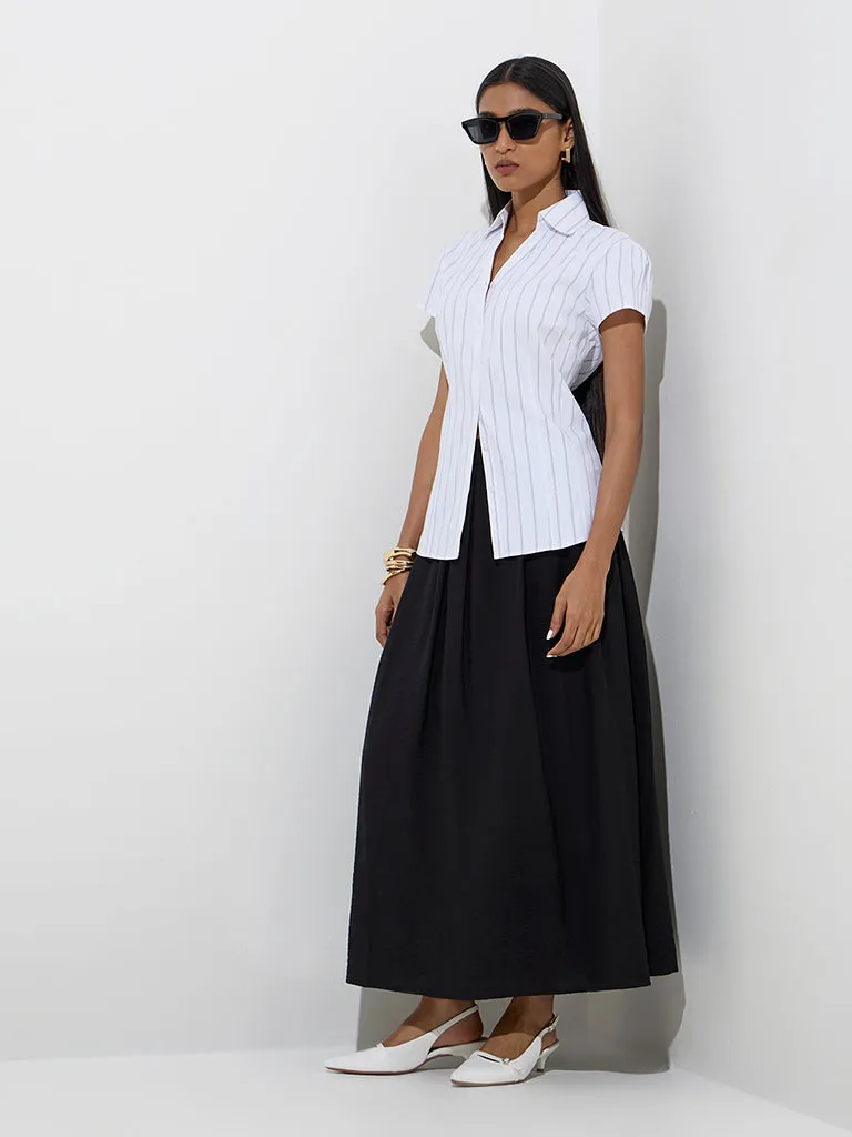 Wardrobe White Striped Shirt